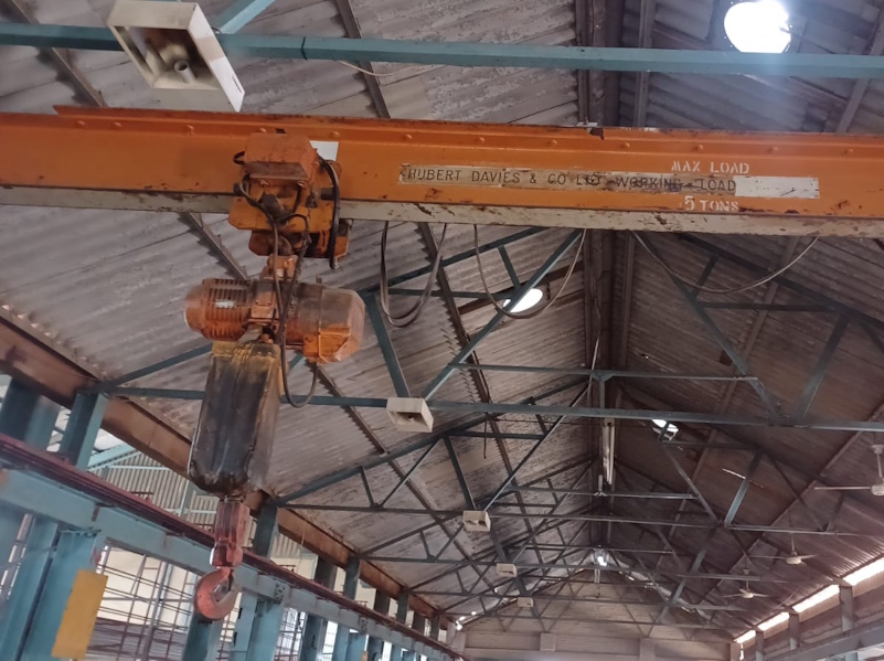 HAD042 5 Ton Hubert Davies Overhead Crane, 9 m span